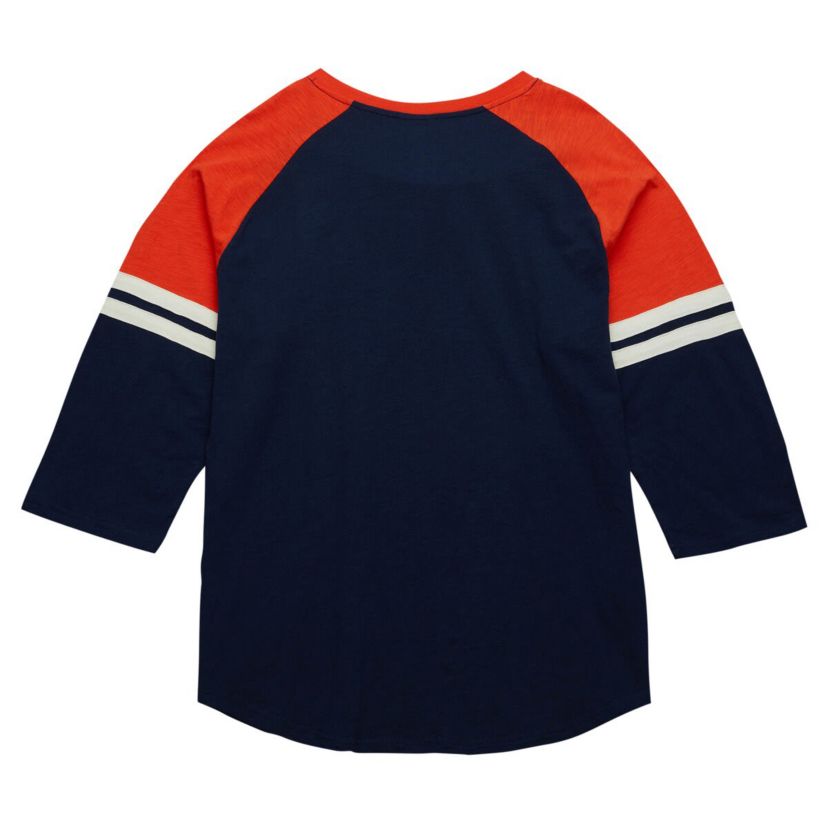 MLB Houston Astros Cooperstown Collection Legendary Raglan Slub Henley 3/4-Sleeve T-Shirt