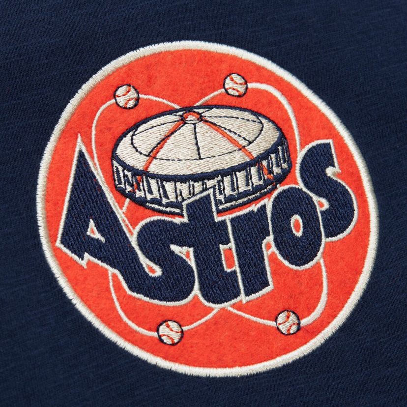 MLB Houston Astros Cooperstown Collection Legendary Raglan Slub Henley 3/4-Sleeve T-Shirt