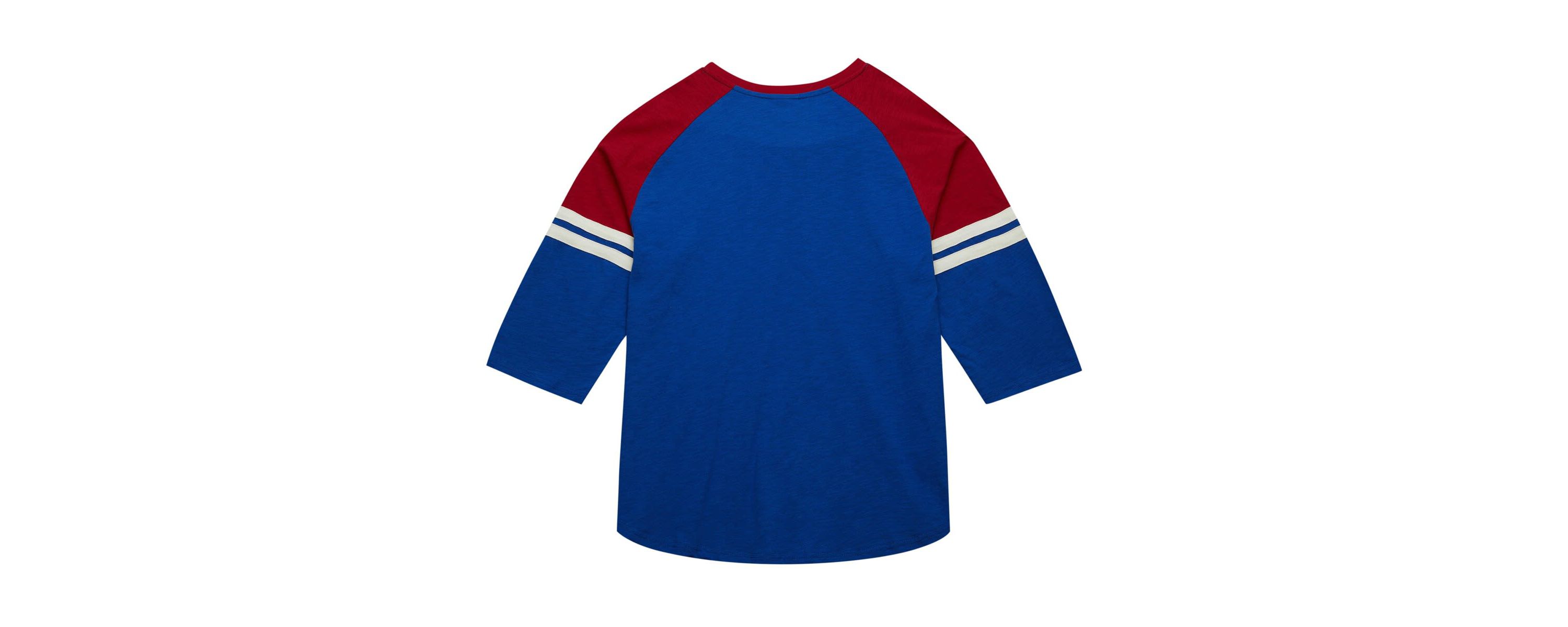 MLB Atlanta Braves Cooperstown Collection Legendary Raglan Slub Henley 3/4-Sleeve T-Shirt