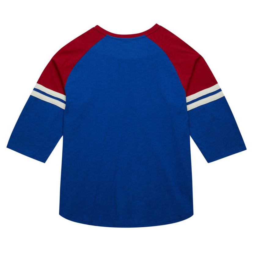 MLB Atlanta Braves Cooperstown Collection Legendary Raglan Slub Henley 3/4-Sleeve T-Shirt