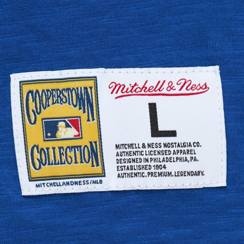MLB Atlanta Braves Cooperstown Collection Legendary Raglan Slub Henley 3/4-Sleeve T-Shirt