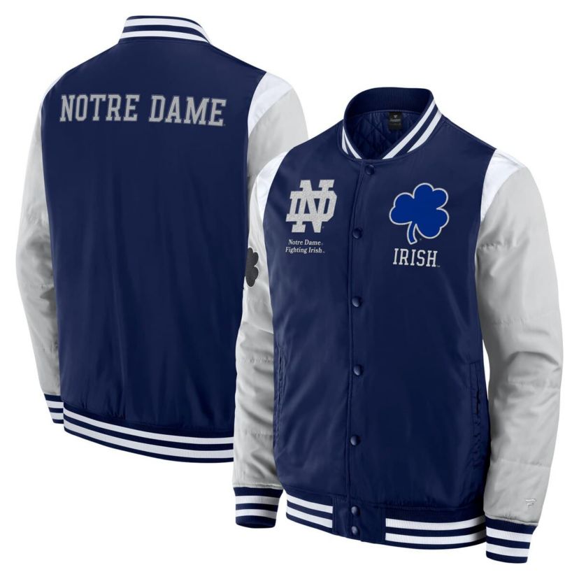 NCAA Fanatics Notre Dame Fighting Irish Elements Elite Full-Snap Jacket