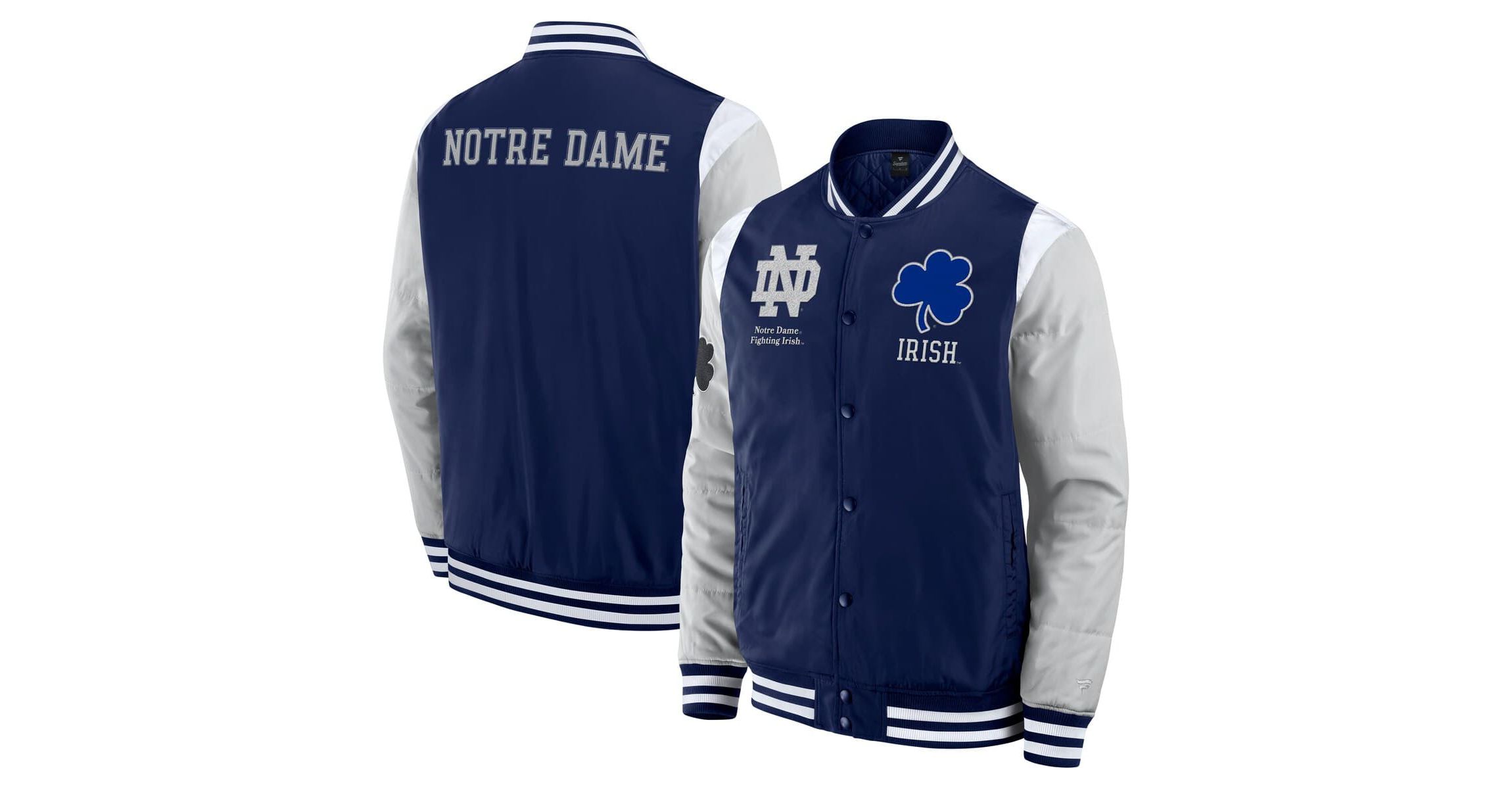 NCAA Fanatics Notre Dame Fighting Irish Elements Elite Full-Snap Jacket