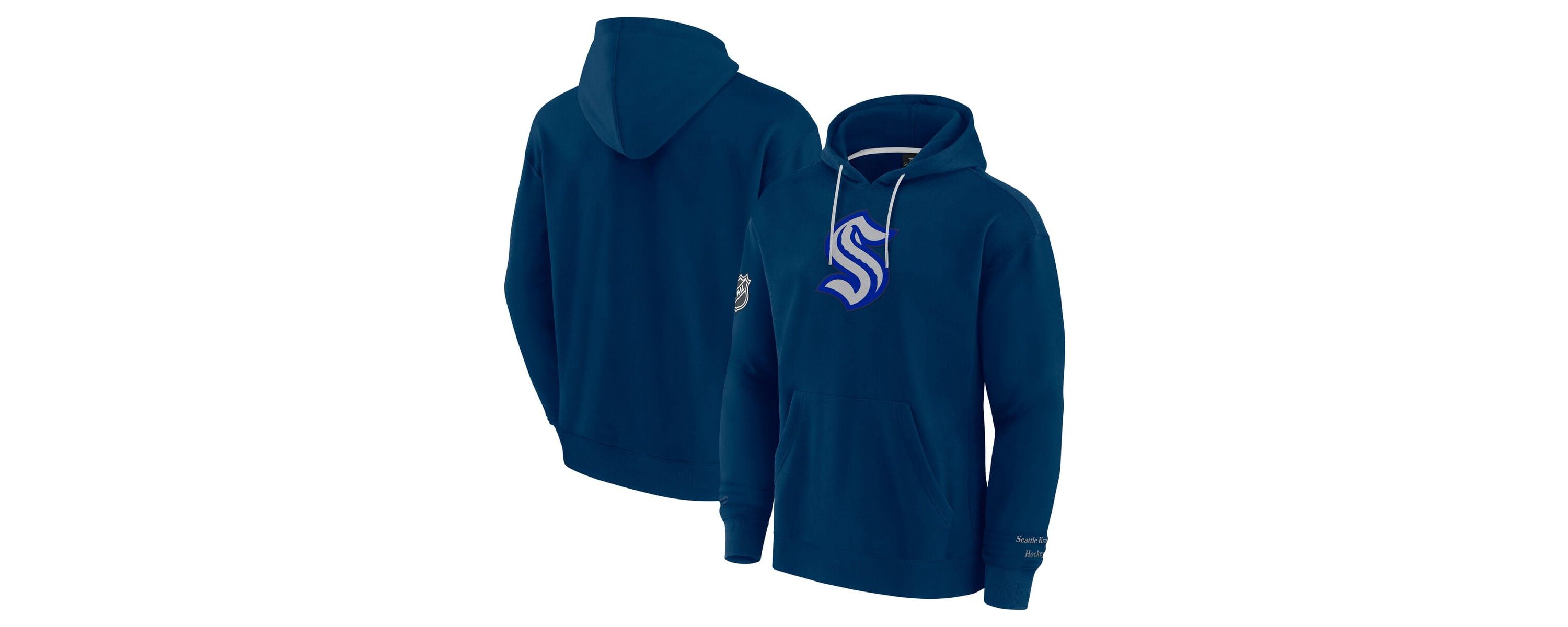 NHL Fanatics Deep Sea Seattle Kraken Elements Pace Pullover Hoodie