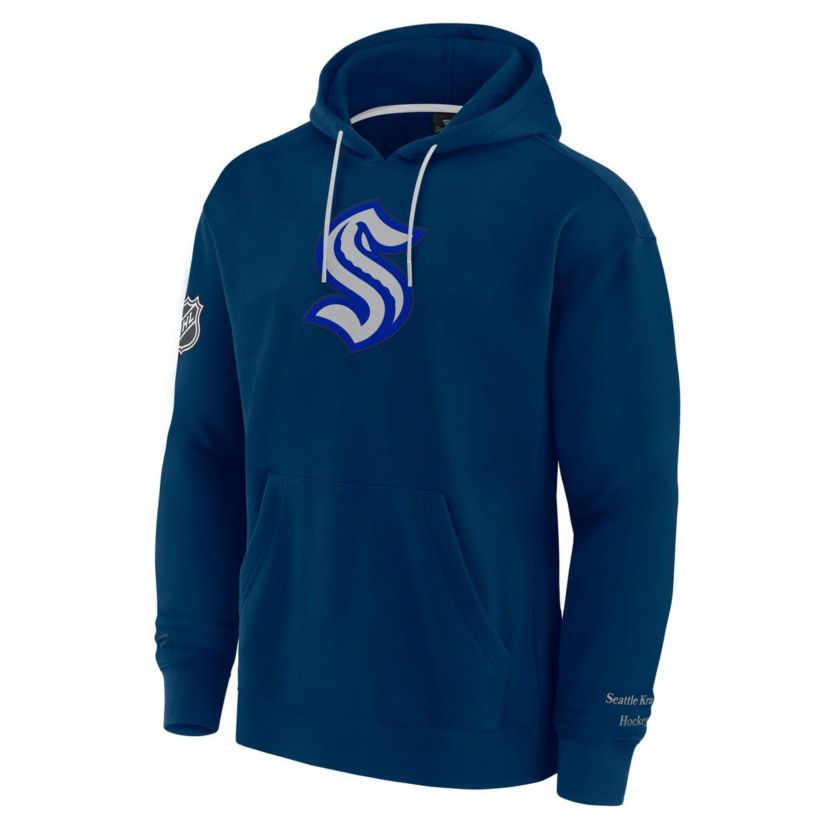 NHL Fanatics Deep Sea Seattle Kraken Elements Pace Pullover Hoodie