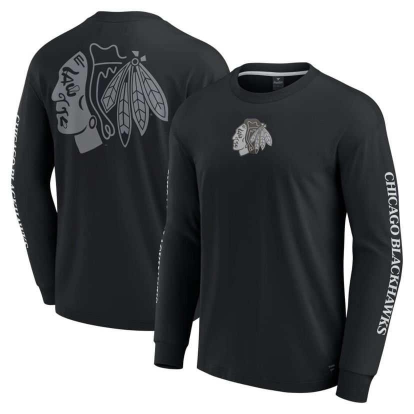 NHL Fanatics Chicago Blackhawks Elements Strive Long Sleeve T-Shirt