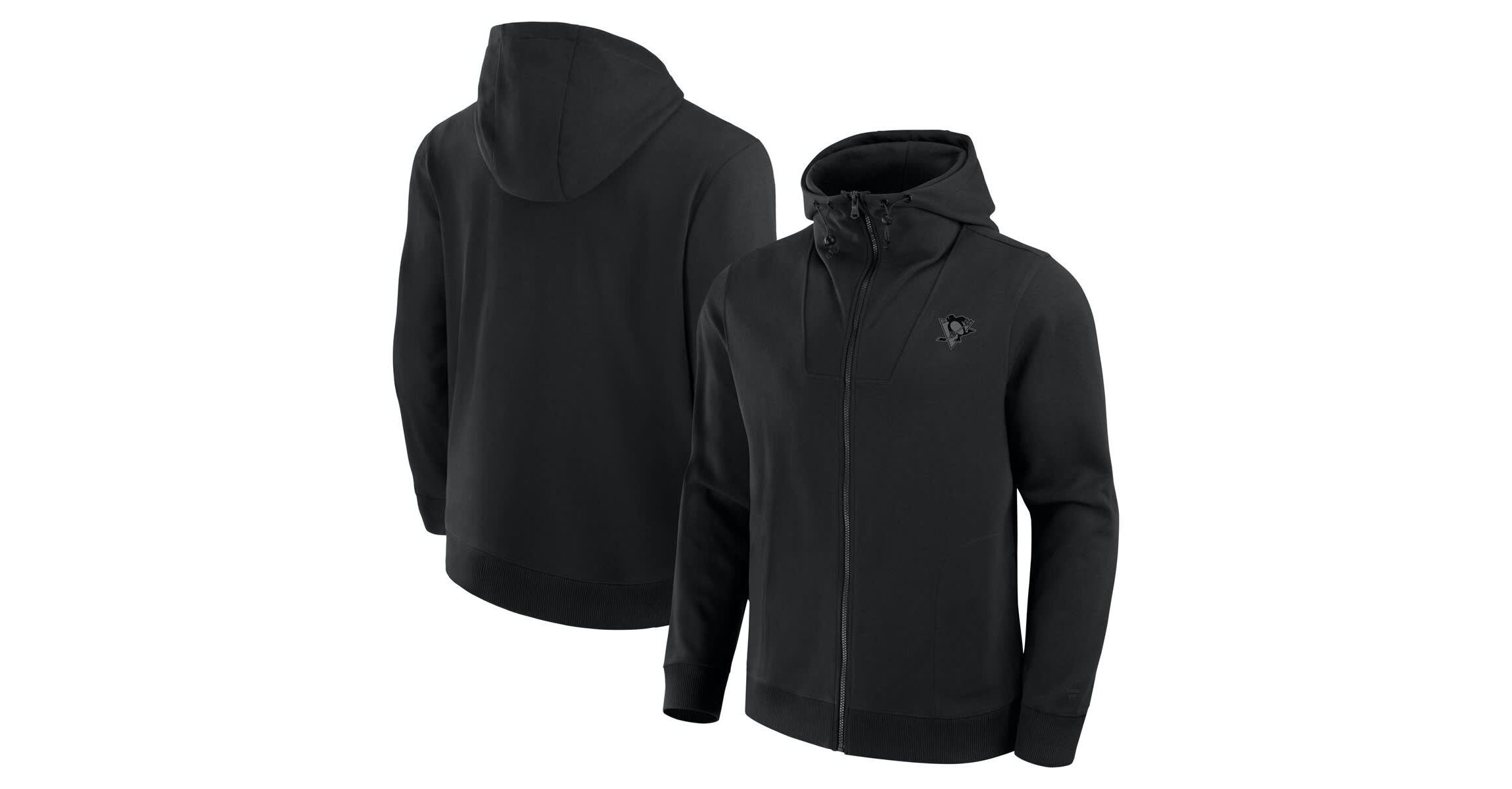 NHL Fanatics Pittsburgh Penguins Elements Tonal Primary Tri-Blend Full-Zip Hoodie