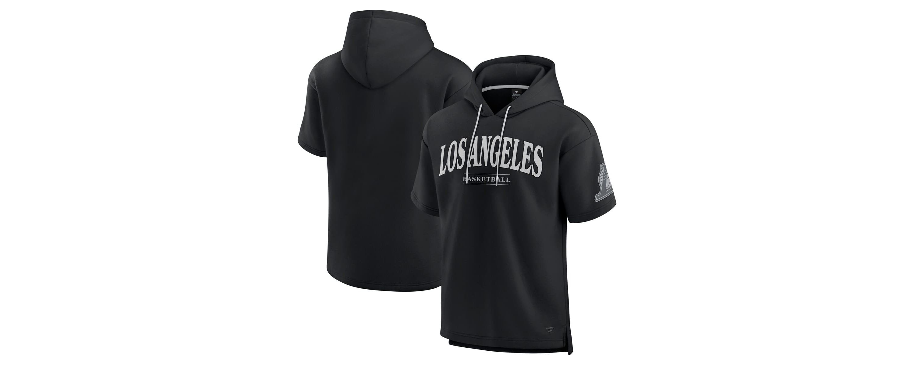 NBA Fanatics Los Angeles Lakers Elements Ready Short Sleeve Pullover Hoodie