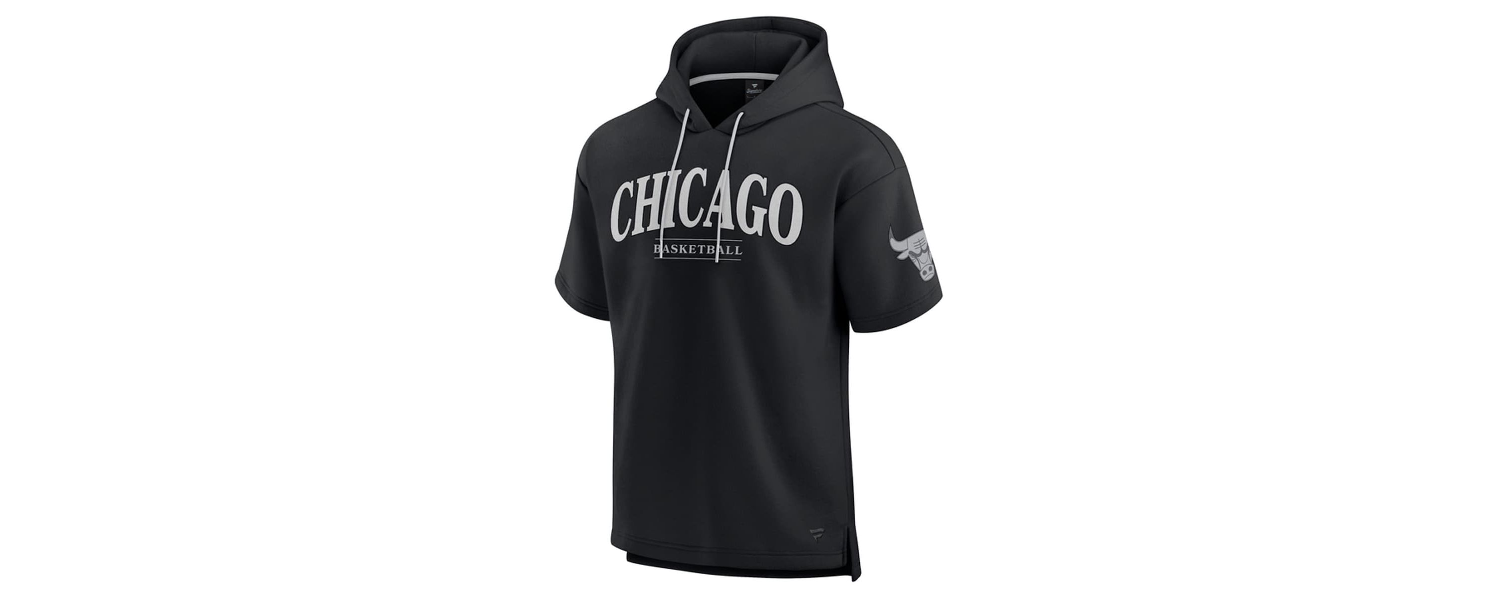 NBA Fanatics Chicago Bulls Elements Ready Short Sleeve Pullover Hoodie