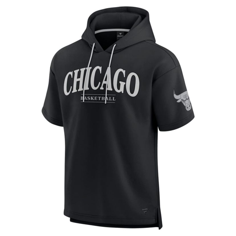 NBA Fanatics Chicago Bulls Elements Ready Short Sleeve Pullover Hoodie