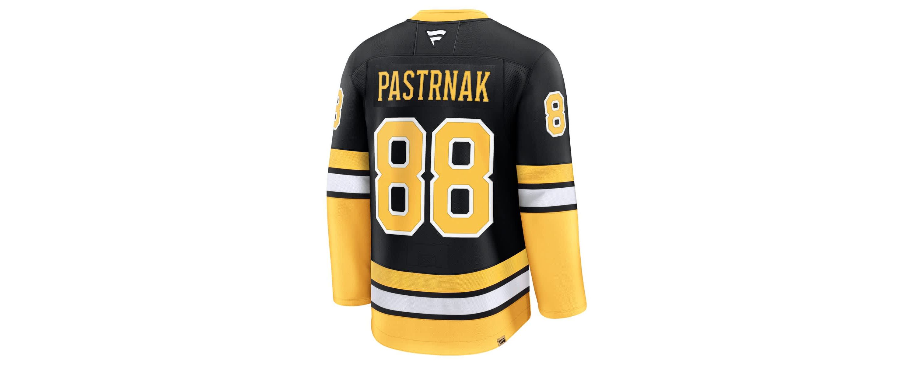 NHL Fanatics David Pastrnak Alternate 100th Anniversary Premium Jersey
