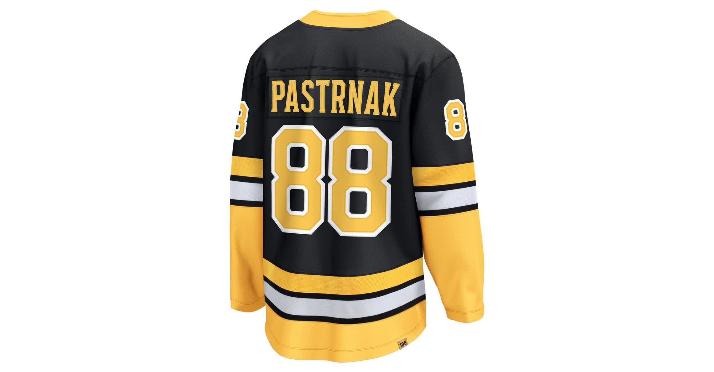 NHL Fanatics David Pastrnak 100th Anniversary Breakaway Jersey