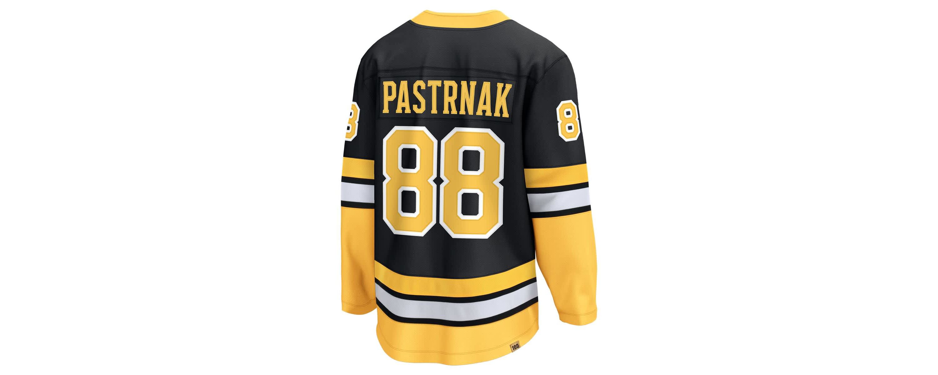 NHL Fanatics David Pastrnak 100th Anniversary Breakaway Jersey