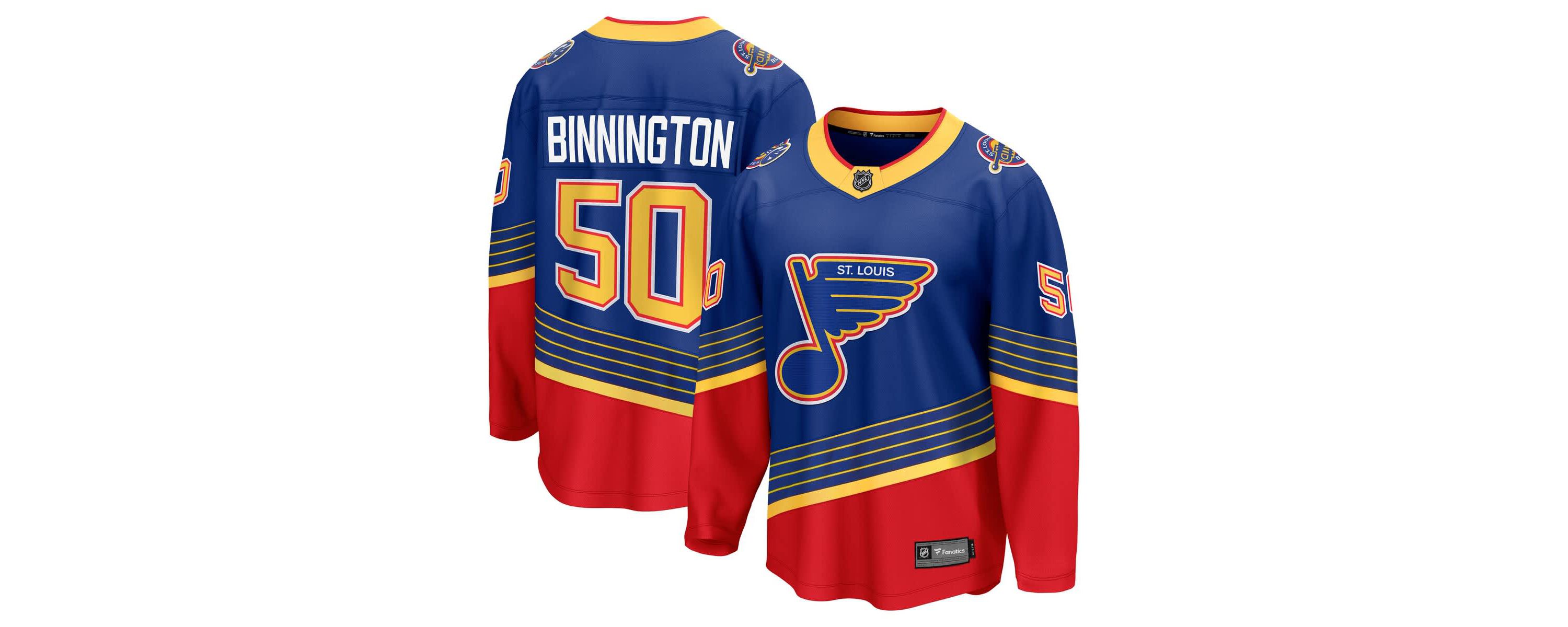 NHL Fanatics Jordan Binnington St. Louis Blues Breakaway Jersey