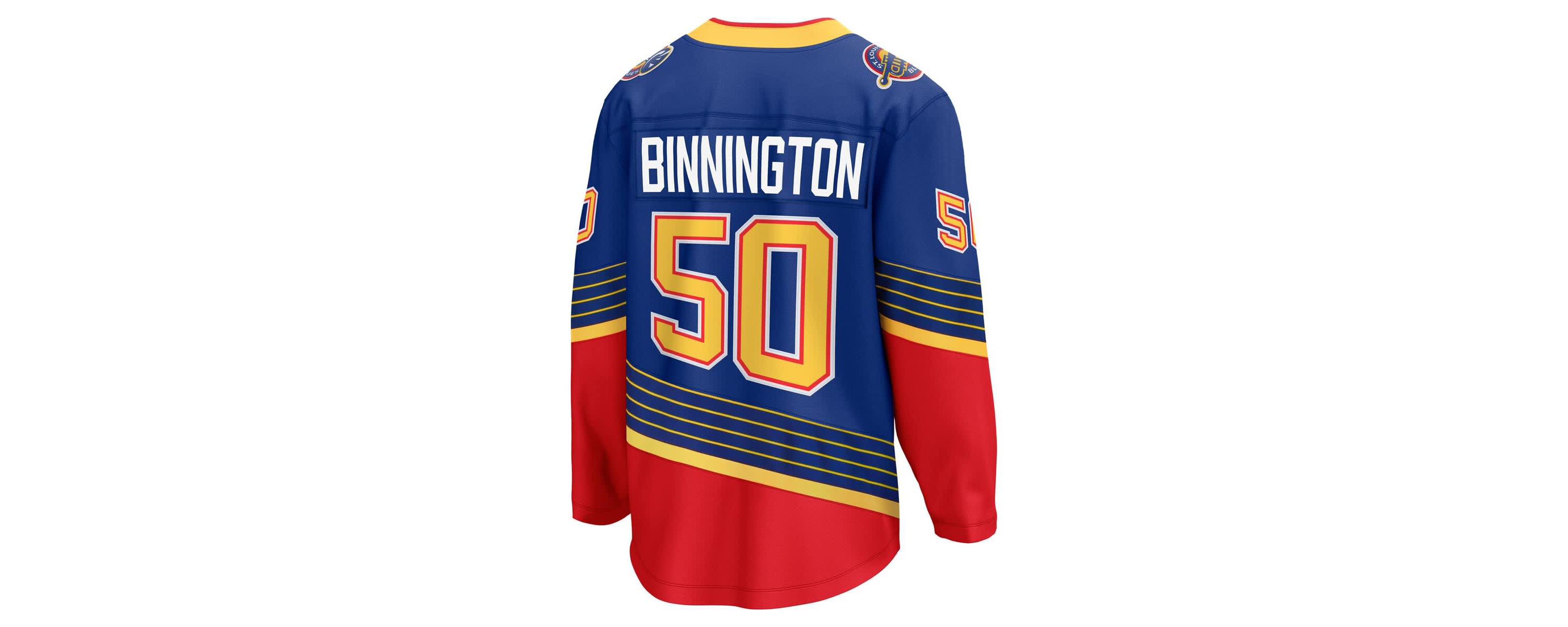 NHL Fanatics Jordan Binnington St. Louis Blues Breakaway Jersey