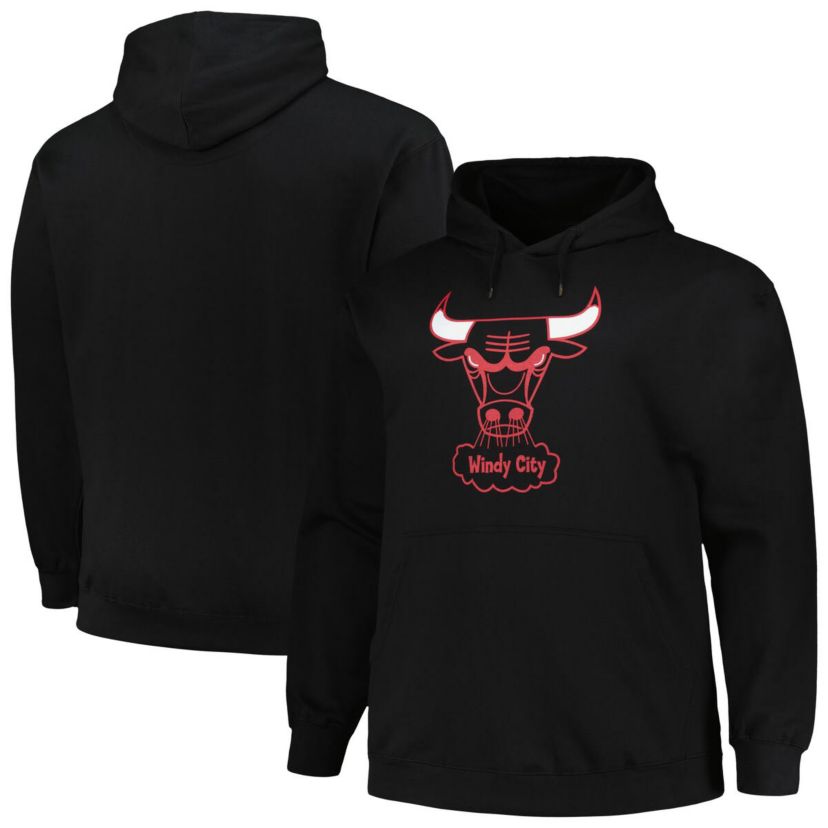 NBA Chicago Bulls Hardwood Classics Big & Tall Pullover Hoodie