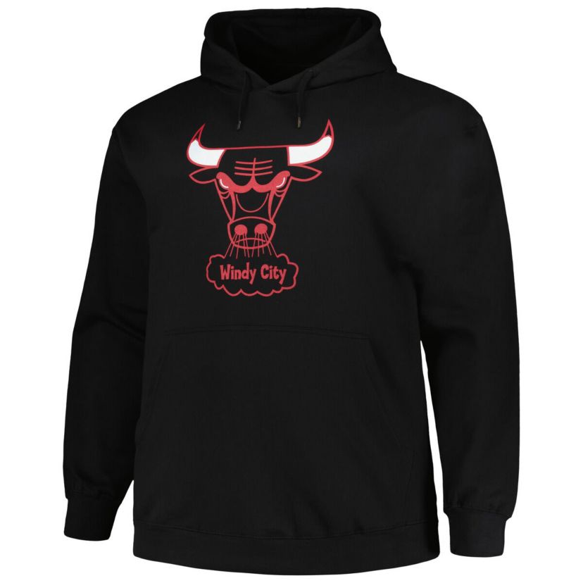 NBA Chicago Bulls Hardwood Classics Big & Tall Pullover Hoodie