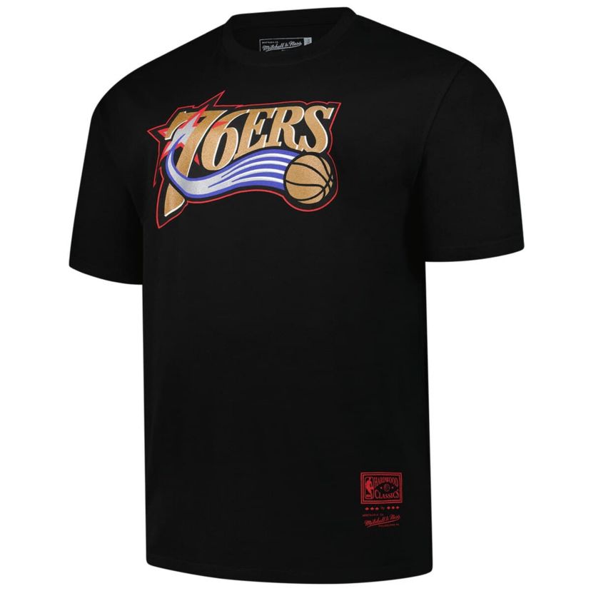 NBA Philadelphia 76ers Big & Tall Hardwood Classics Vintage Logo T-Shirt
