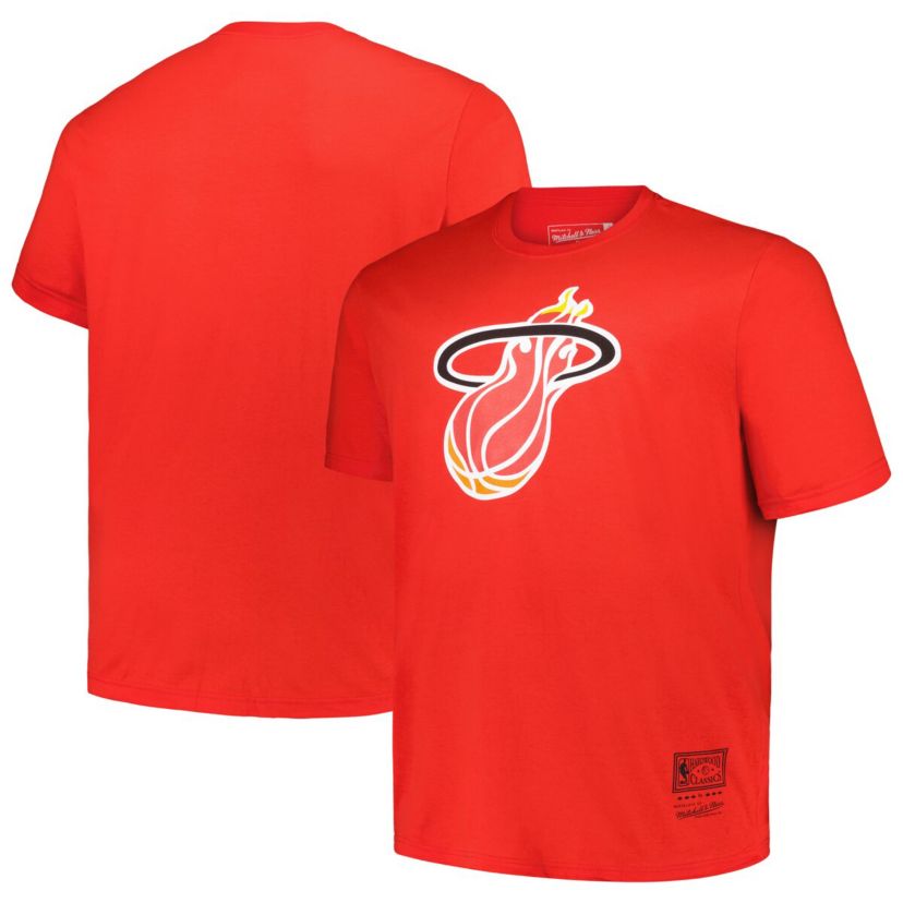 NBA Miami Heat Big & Tall Hardwood Classics Vintage Logo T-Shirt