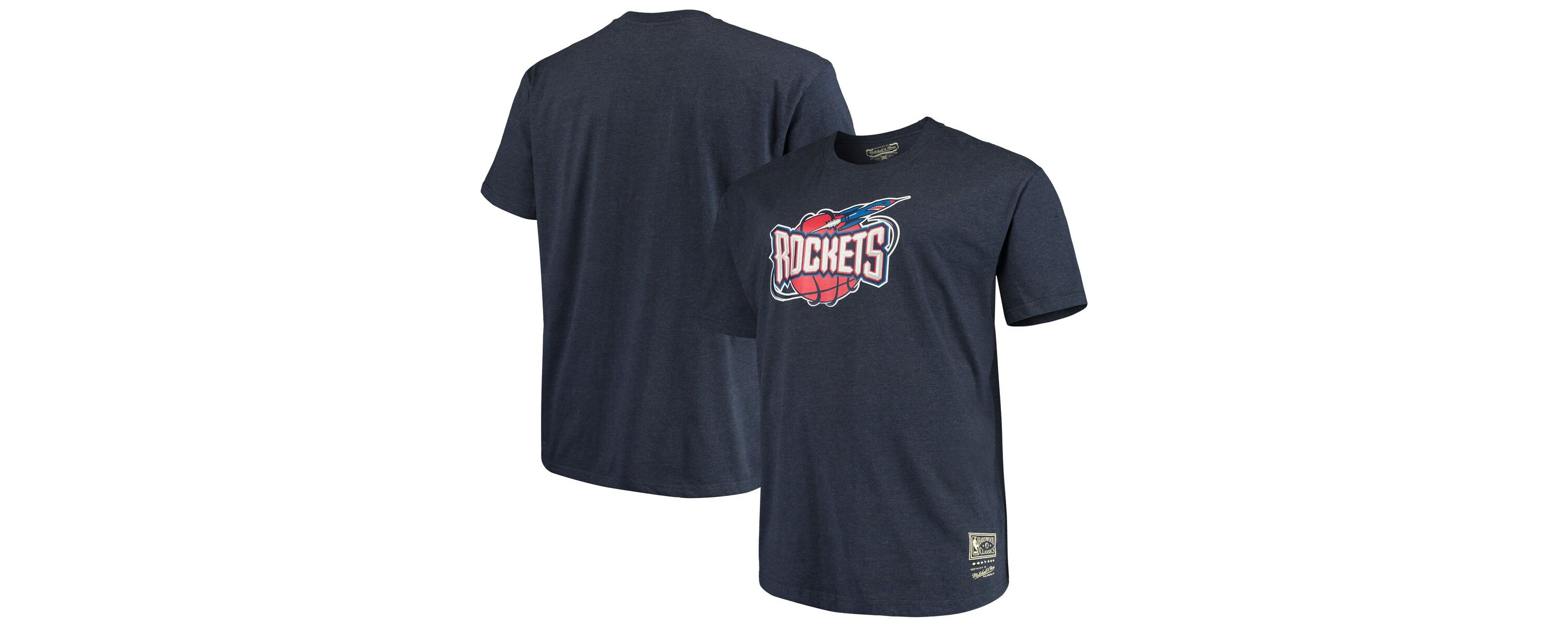 NBA Houston Rockets Big & Tall Hardwood Classics Vintage Logo T-Shirt