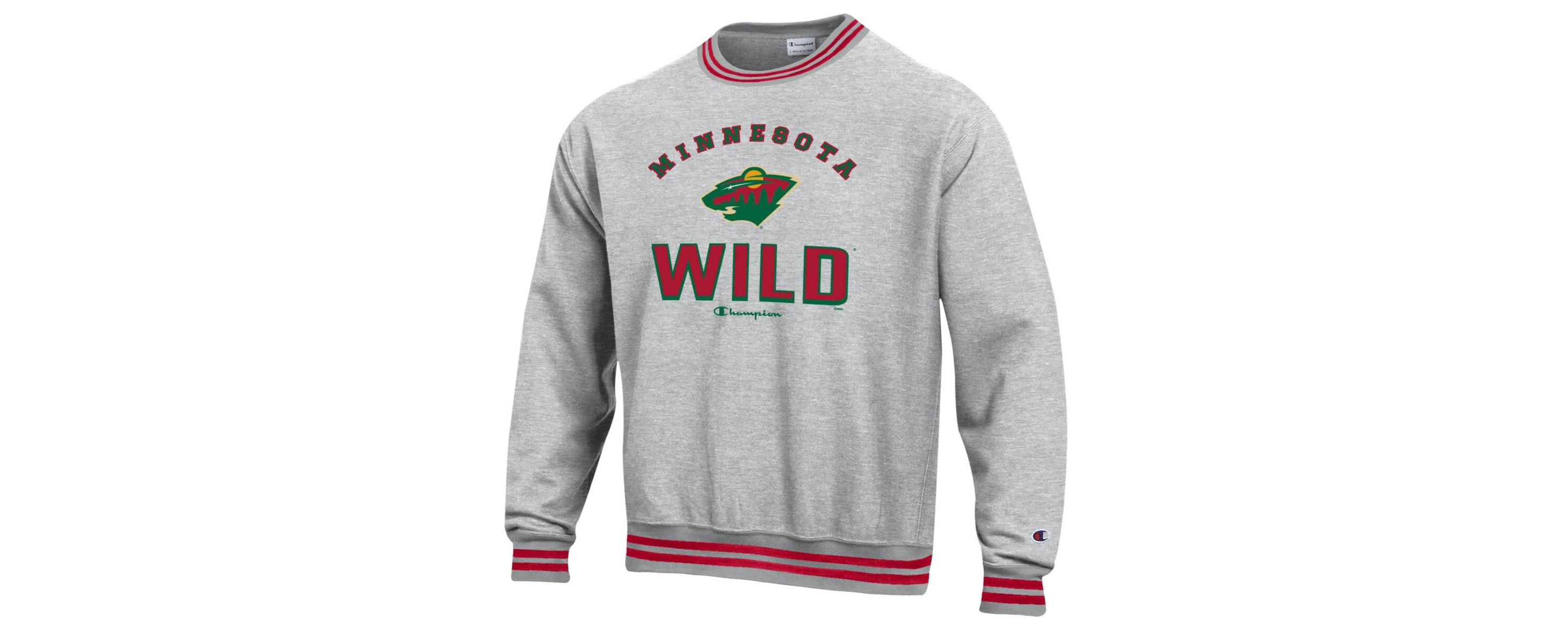 NHL Minnesota Wild Reverse Weave Yarn Dye Pullover Sweatshirt