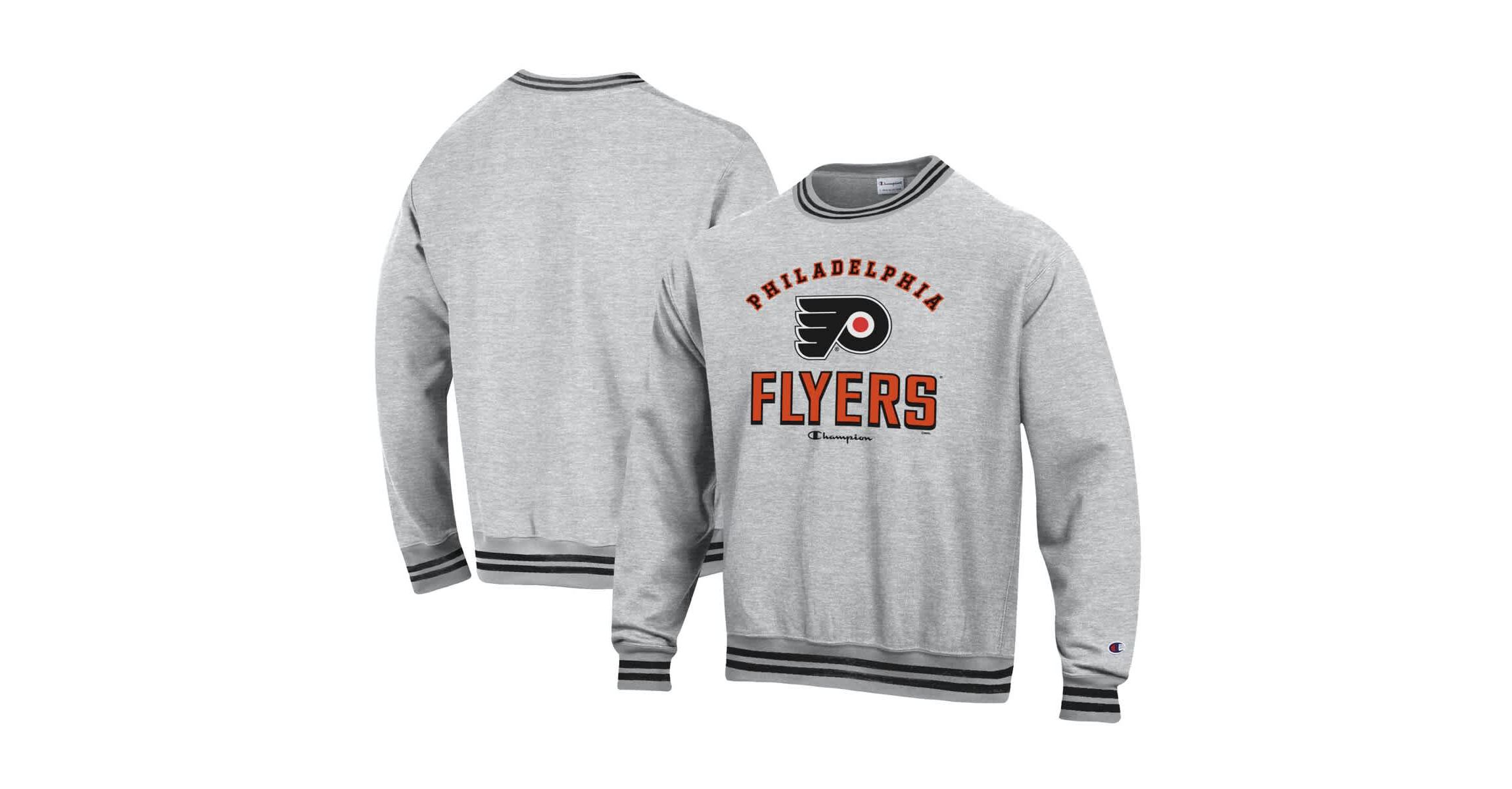 NHL Philadelphia Flyers Reverse Weave Yarn Dye Pullover Sweatshirt
