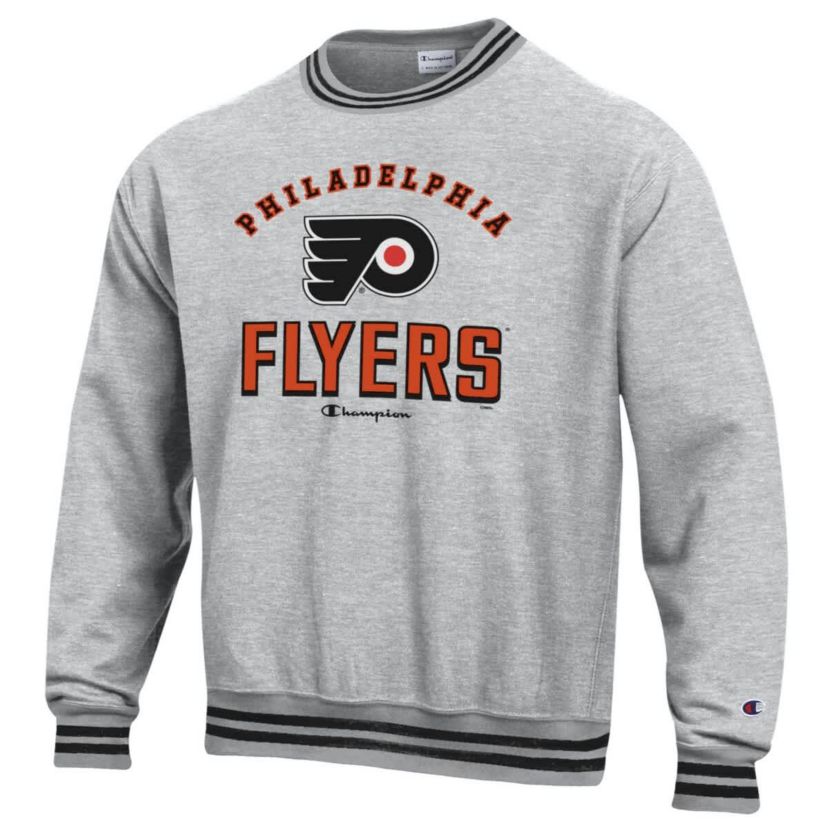 NHL Philadelphia Flyers Reverse Weave Yarn Dye Pullover Sweatshirt