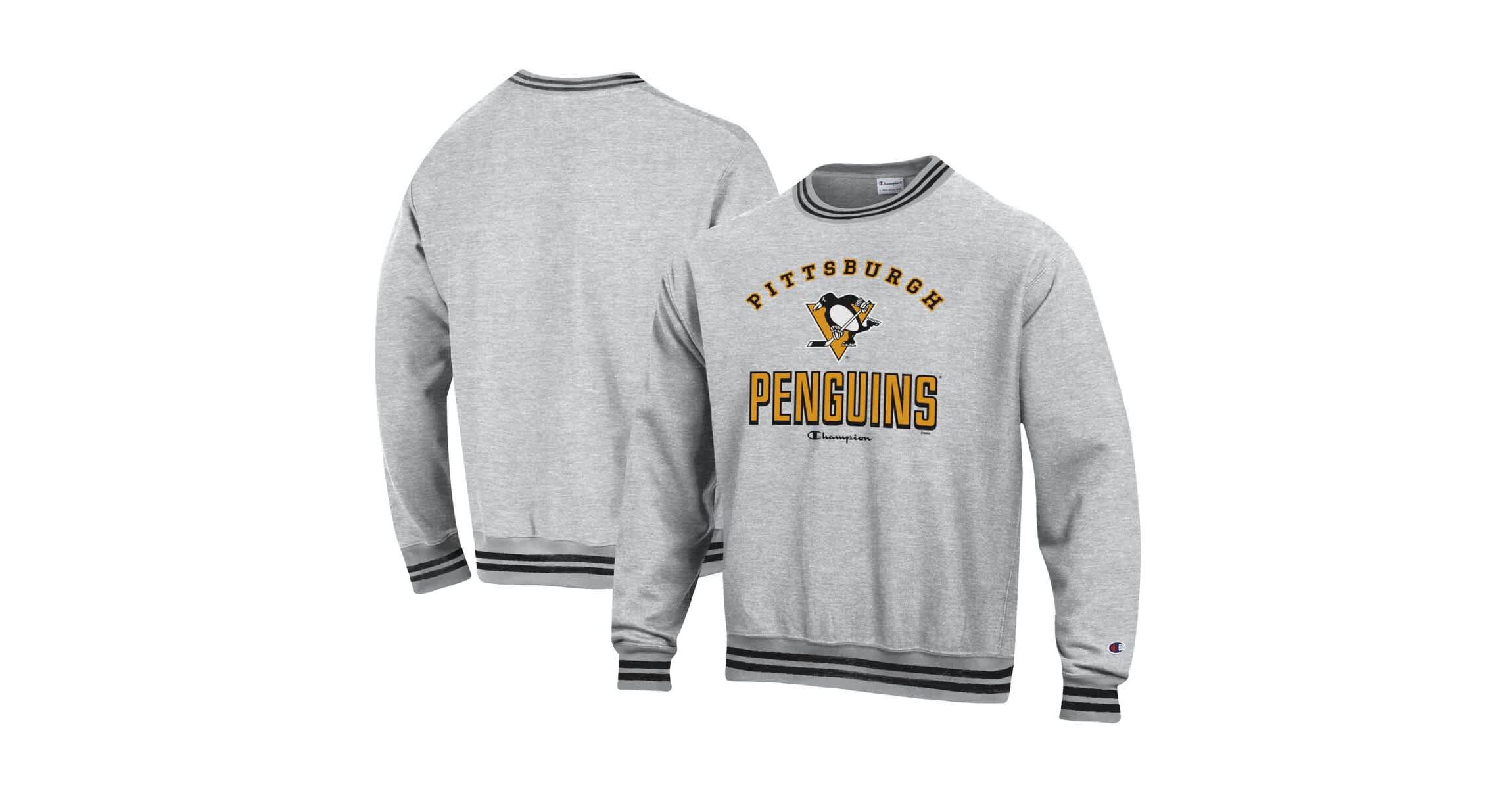 NHL Pittsburgh Penguins Reverse Weave Yarn Dye Pullover Sweatshirt