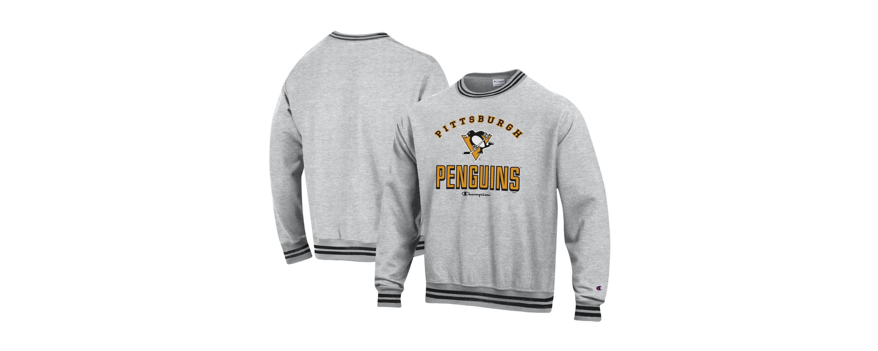 NHL Pittsburgh Penguins Reverse Weave Yarn Dye Pullover Sweatshirt