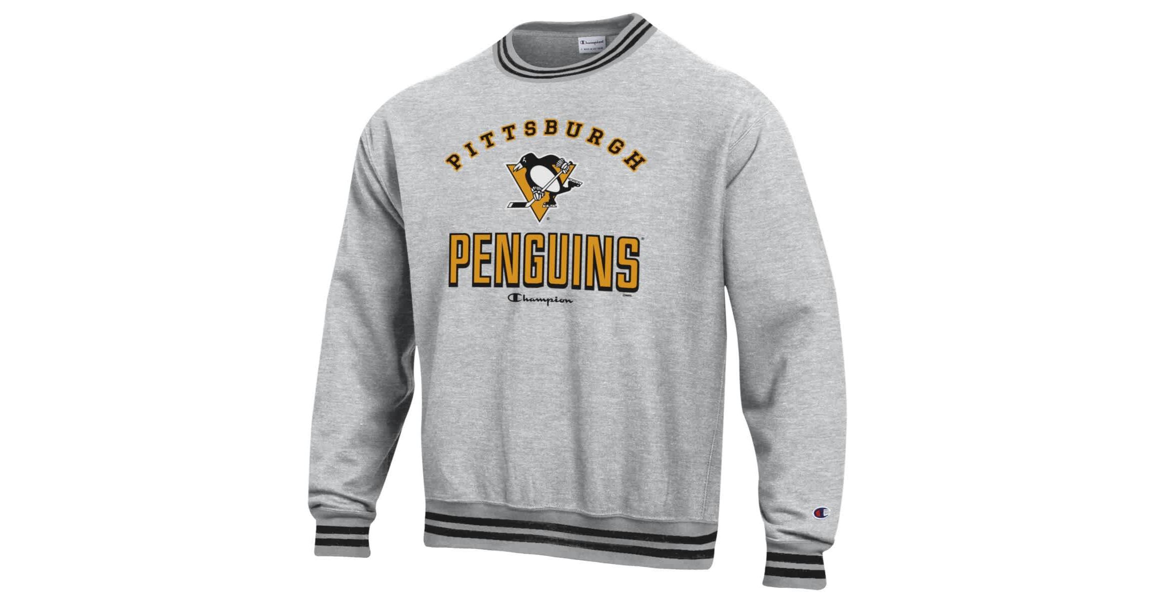NHL Pittsburgh Penguins Reverse Weave Yarn Dye Pullover Sweatshirt