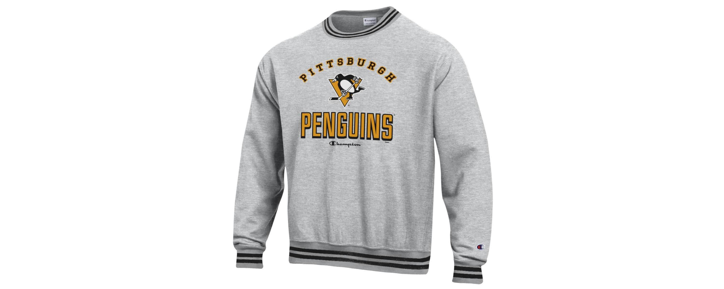 NHL Pittsburgh Penguins Reverse Weave Yarn Dye Pullover Sweatshirt