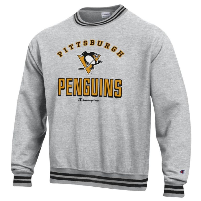 NHL Pittsburgh Penguins Reverse Weave Yarn Dye Pullover Sweatshirt