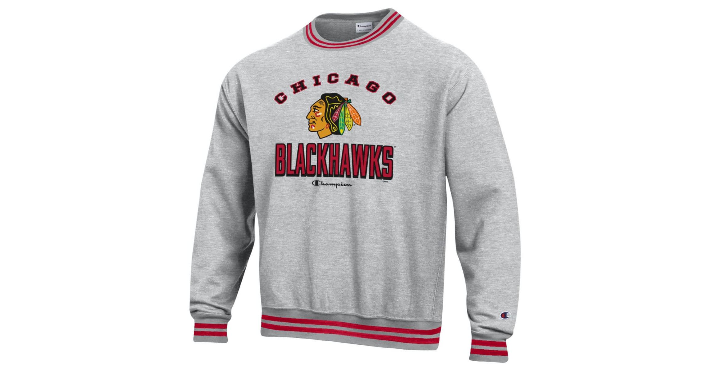 NHL Chicago Blackhawks Reverse Weave Yarn Dye Pullover Sweatshirt