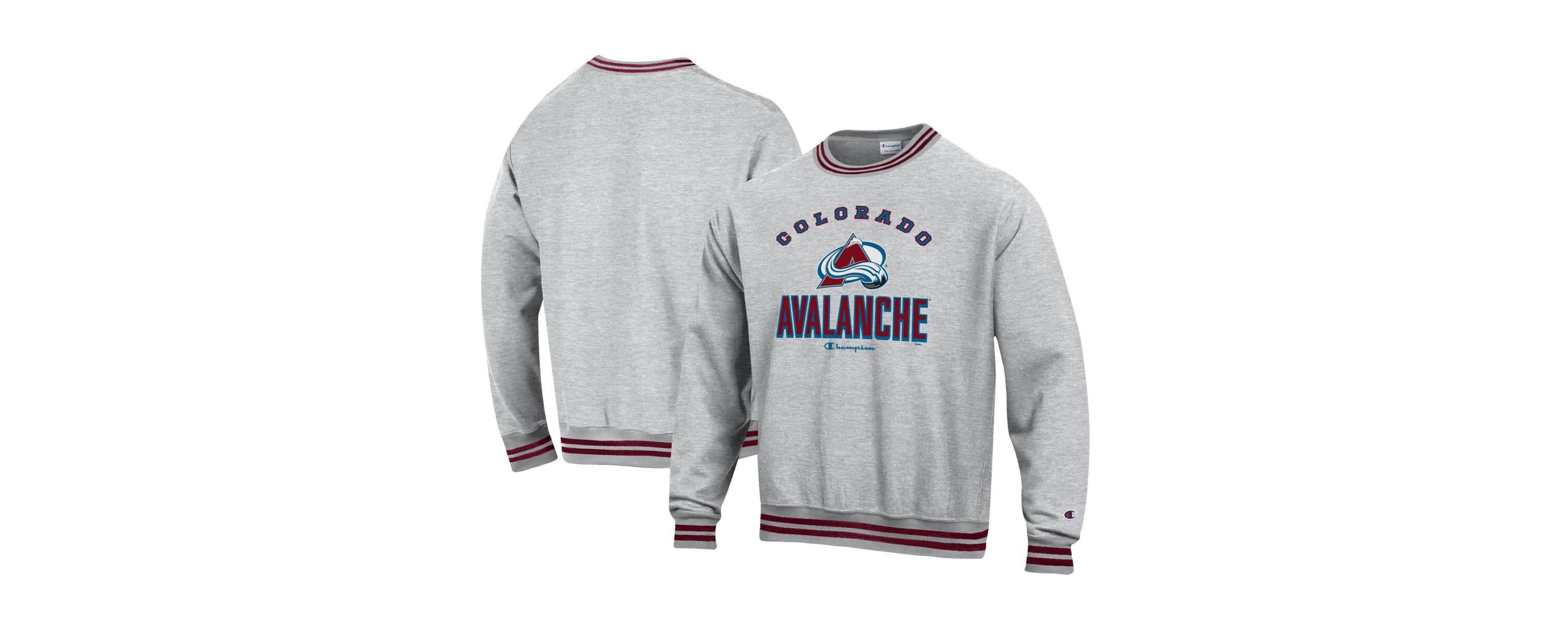 NHL Colorado Avalanche Reverse Weave Yarn Dye Pullover Sweatshirt