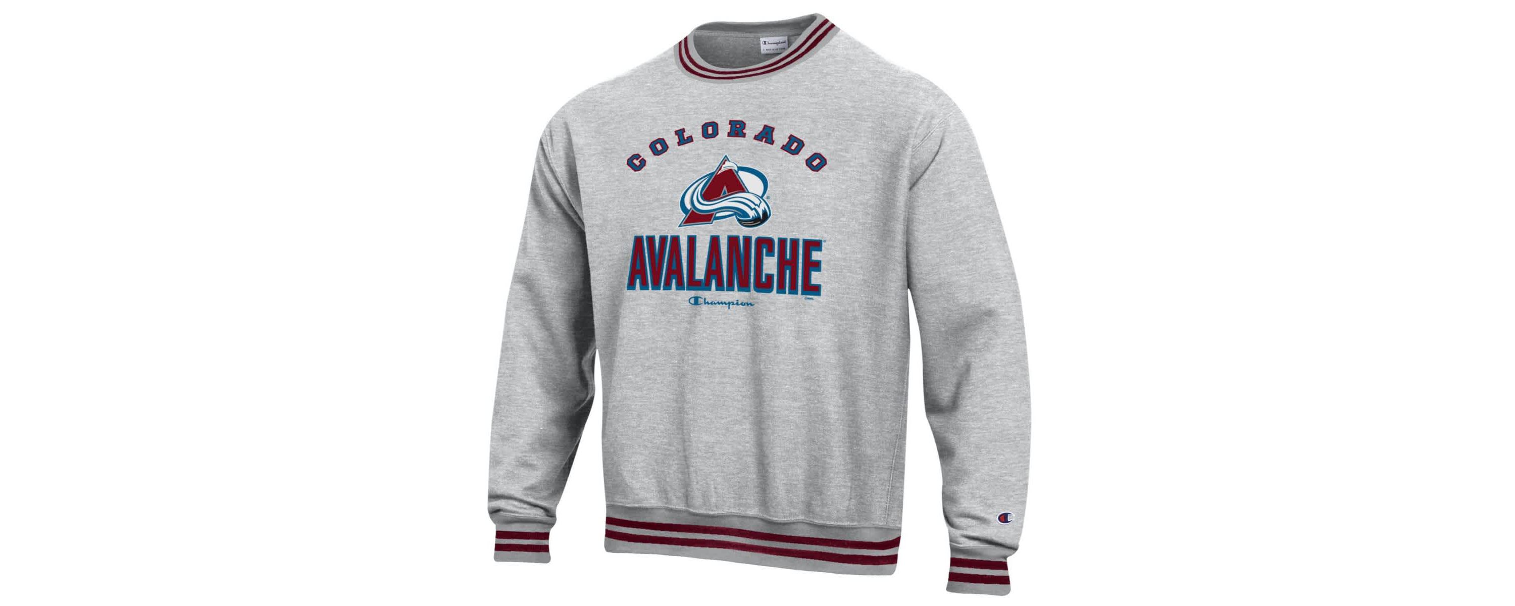 NHL Colorado Avalanche Reverse Weave Yarn Dye Pullover Sweatshirt