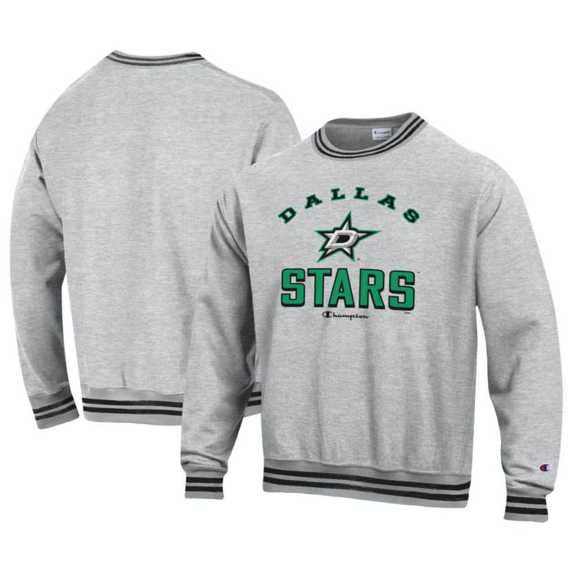 NHL Dallas Stars Reverse Weave Yarn Dye Pullover Sweatshirt