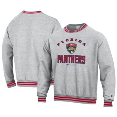 Champion Men's NHL Florida Panthers Reverse Weave Yarn Dye Pullover Sweatshirt, Red, Medium