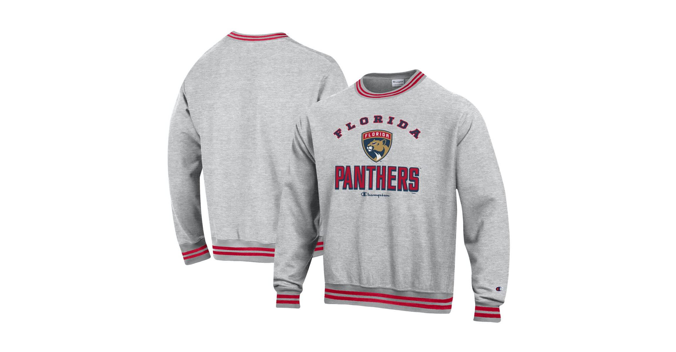 NHL Florida Panthers Reverse Weave Yarn Dye Pullover Sweatshirt