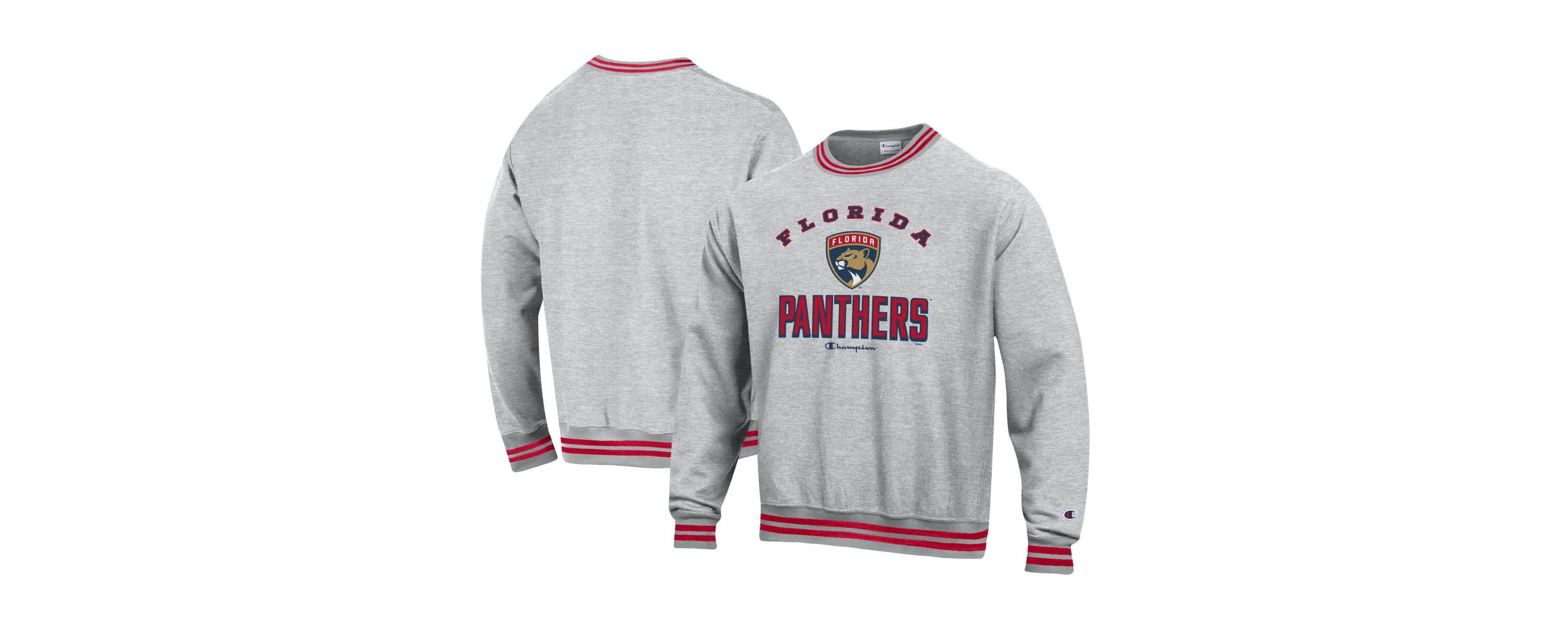 NHL Florida Panthers Reverse Weave Yarn Dye Pullover Sweatshirt