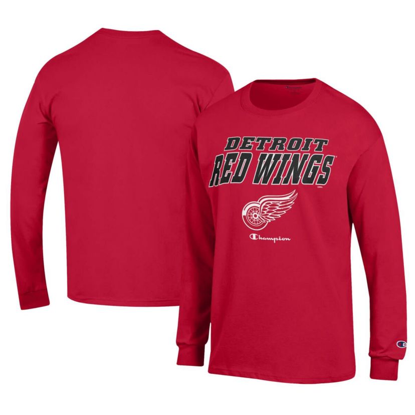 NHL Detroit Wings Long-Sleeve Jersey T-Shirt
