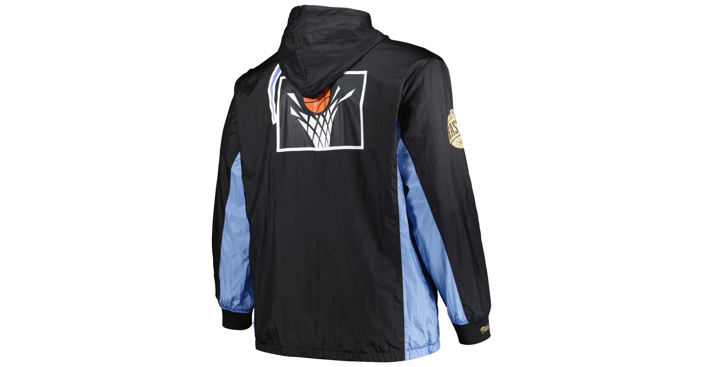 NBA Cleveland Cavaliers Big & Tall Hardwood Classics Team OG 2.0 Anorak Hoodie Quarter-Zip Windbreaker Jacket