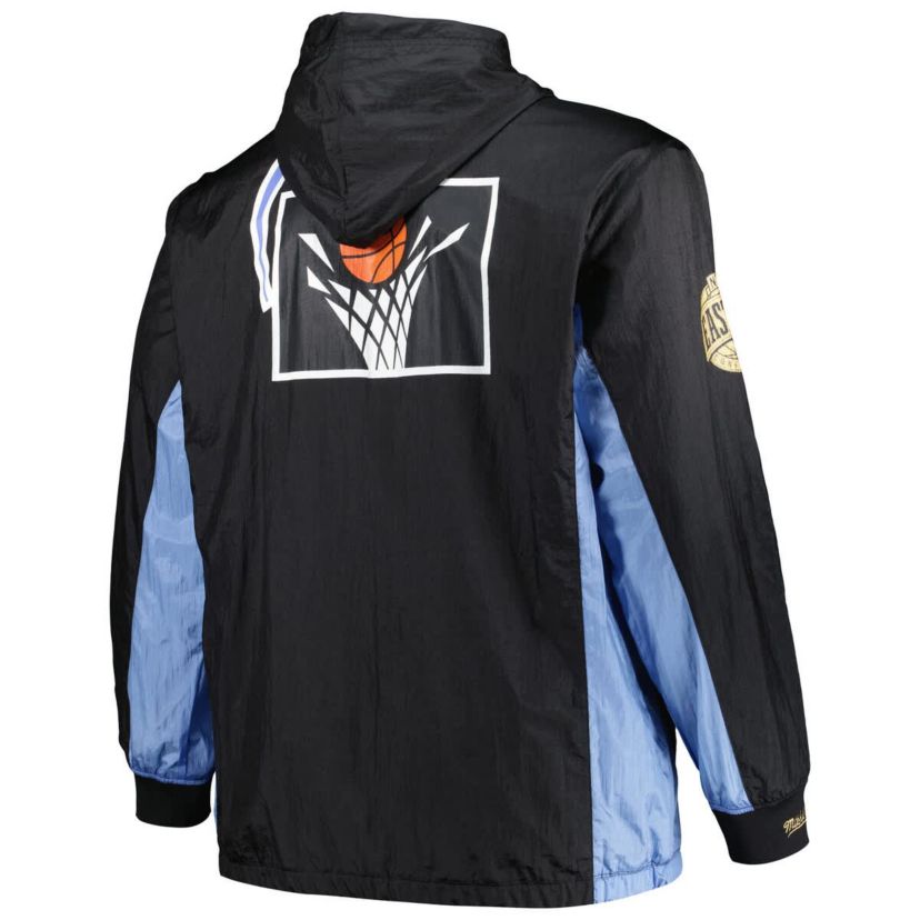 NBA Cleveland Cavaliers Big & Tall Hardwood Classics Team OG 2.0 Anorak Hoodie Quarter-Zip Windbreaker Jacket