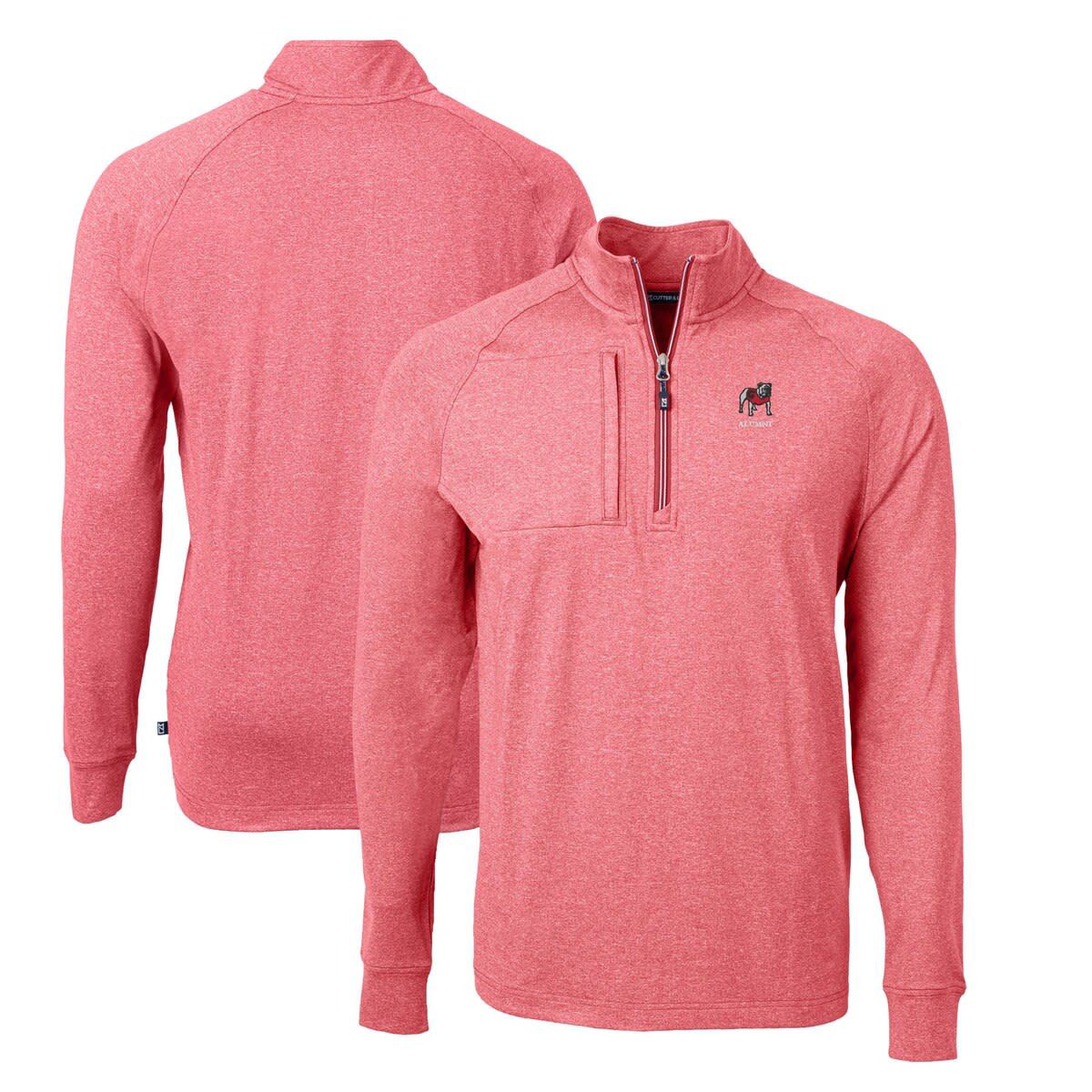 NCAA Georgia Bulldogs Alumni Logo Adapt Eco Knit ed Recycled Quarter-Zip Pullover