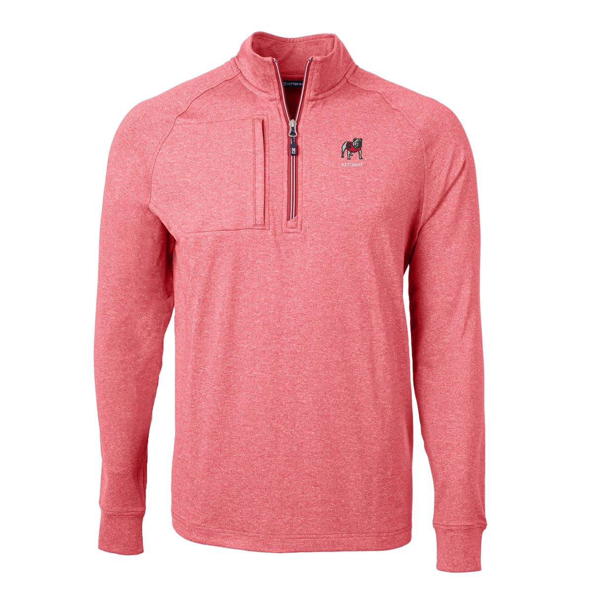 NCAA Georgia Bulldogs Alumni Logo Adapt Eco Knit ed Recycled Quarter-Zip Pullover