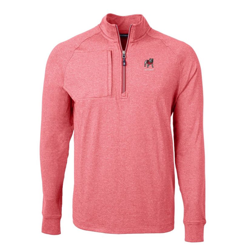 NCAA Georgia Bulldogs Alumni Logo Adapt Eco Knit ed Recycled Quarter-Zip Pullover