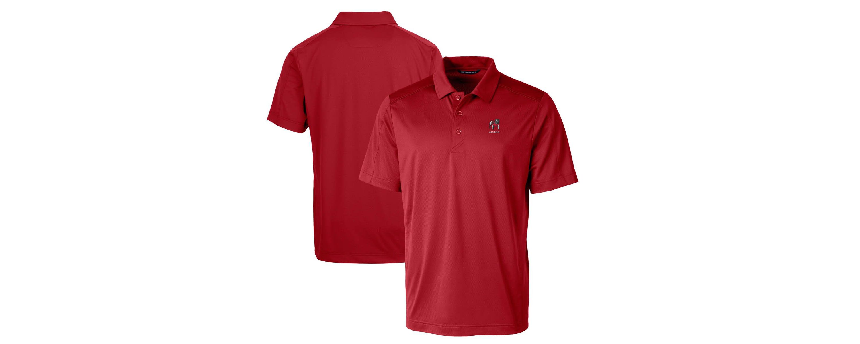 NCAA Georgia Bulldogs Alumni Logo Prospect DryTec Textured Stretch Polo