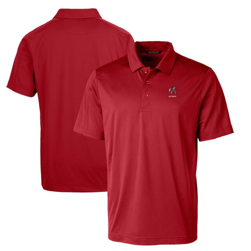 NCAA Georgia Bulldogs Alumni Logo Prospect DryTec Textured Stretch Polo