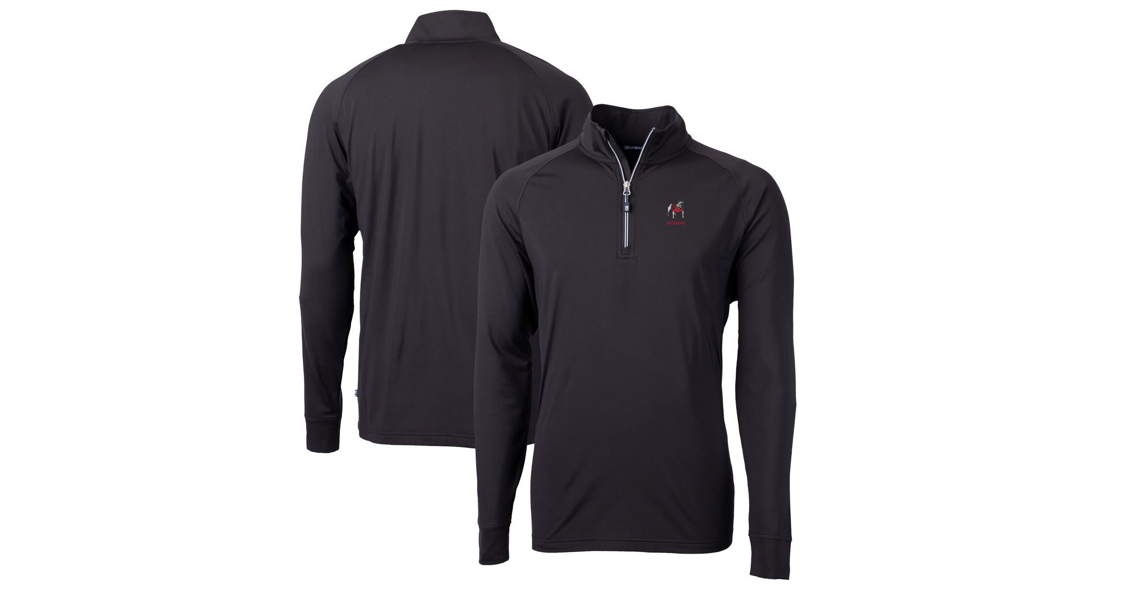 NCAA Georgia Bulldogs Alumni Logo Adapt Eco Knit Stretch Recycled Quarter-Zip Top