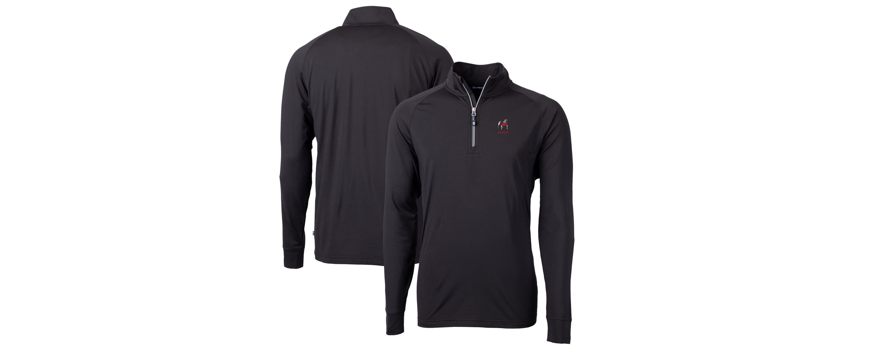 NCAA Georgia Bulldogs Alumni Logo Adapt Eco Knit Stretch Recycled Quarter-Zip Top