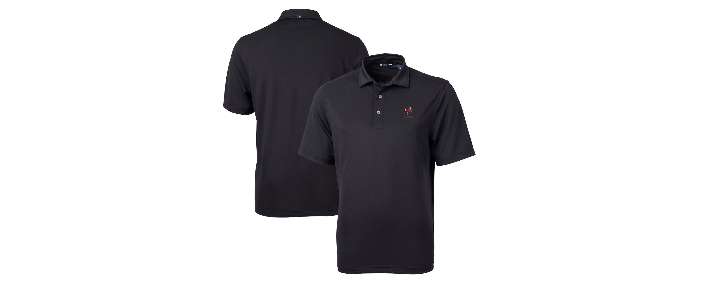 NCAA Georgia Bulldogs Alumni Logo Virtue DryTec Eco Pique Recycled Polo